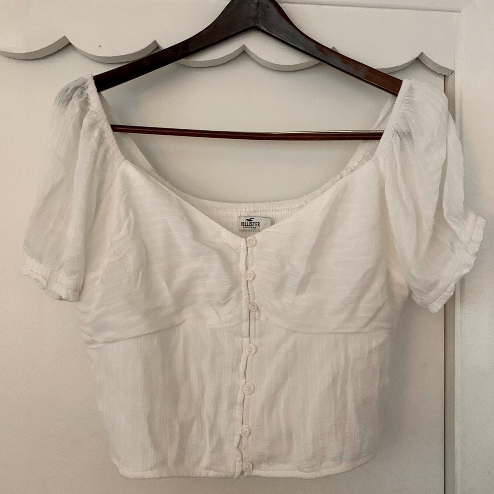 Hollister white princess blouse NEW WITH TAG